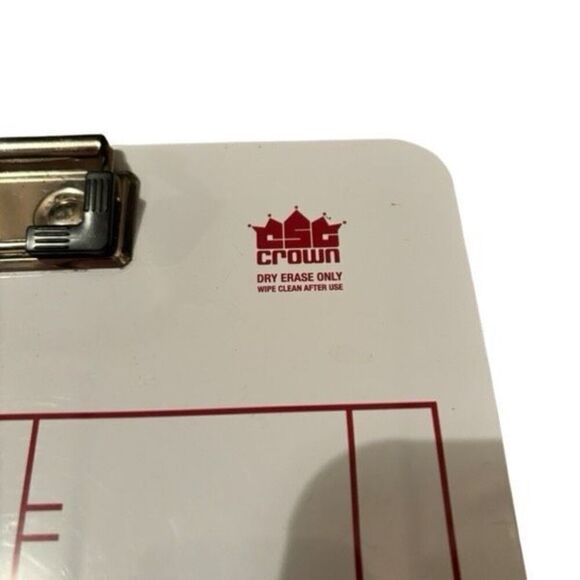 Crown 14” Basketball Dry Erase Clipboard - Picture 3 of 5
